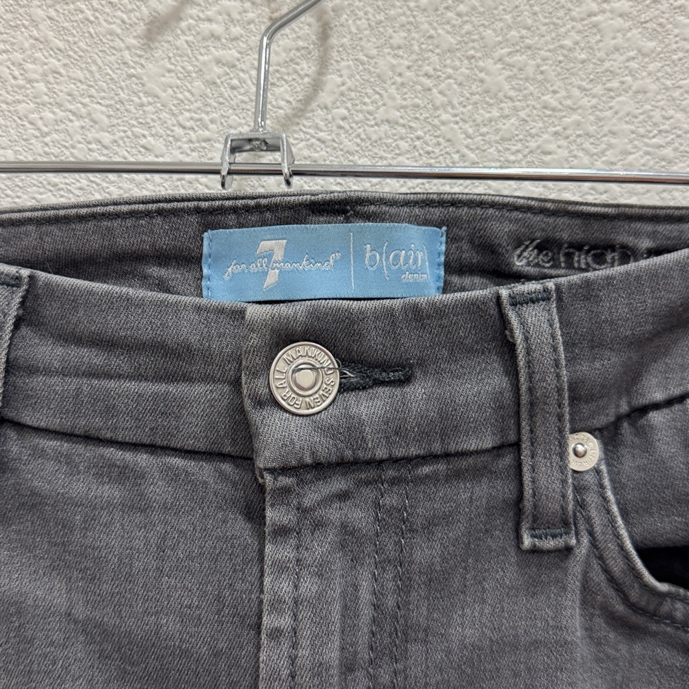 7 For All Mankind Skinny Jeans Gray size 28 Seven Mankind